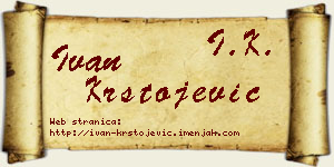 Ivan Krstojević vizit kartica